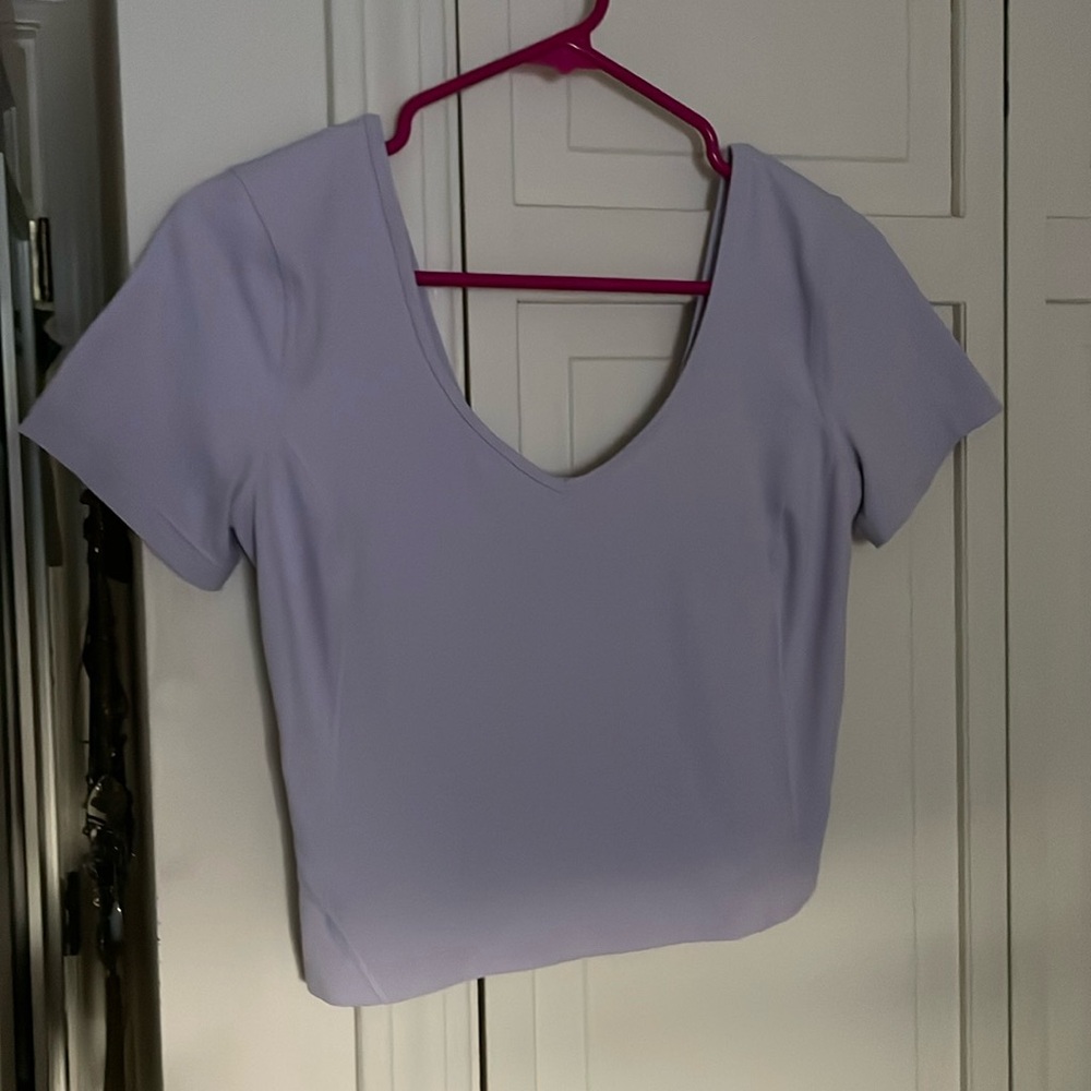 Lululemon lilac align cropped top